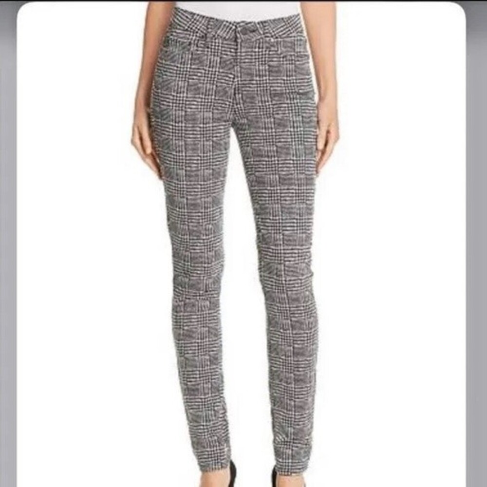 Paige houndstooth print Hoxton ultra skinny jean legging size 26